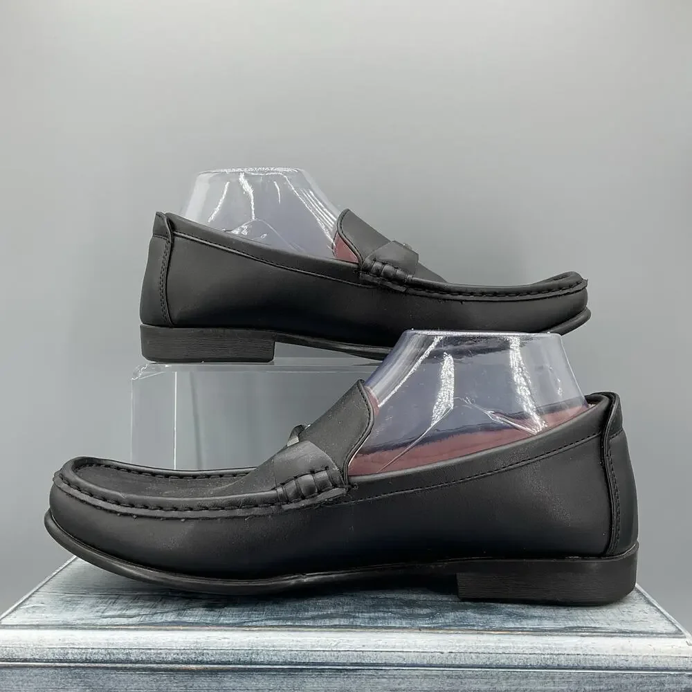 NEW Bruno Marc Men’s Slip on Loafers Black Size 8